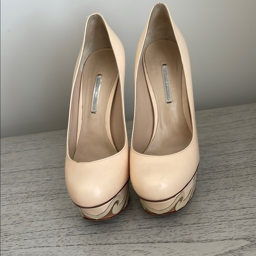 Vero Cuoio Cream Platform Shoes